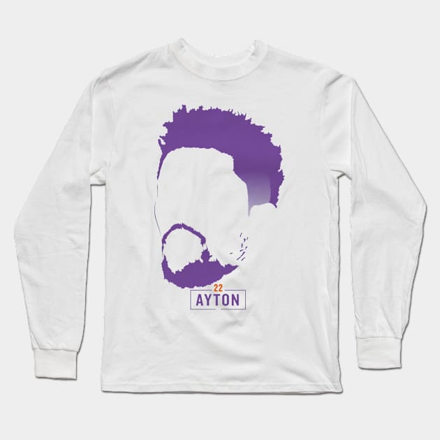 DeAndre Ayton Phoenix Silhouette Long Sleeve T-Shirt by MASTER_SHAOLIN